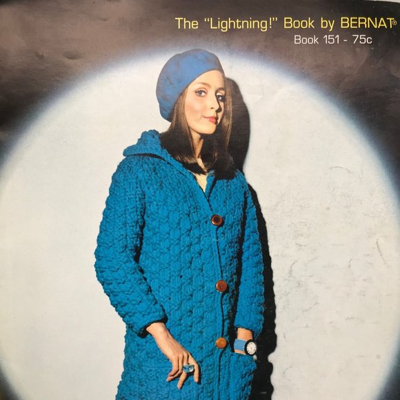 Vintage Berella Lightning Pattern Magazine, Bernat Book 151, Knit and Crochet - Picture 2 of 4